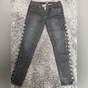 Stylish Black cut out Women Jeans